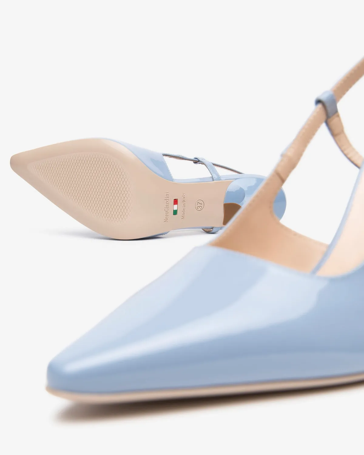 NeroGiardini Premium Collection slingback piele lacuita