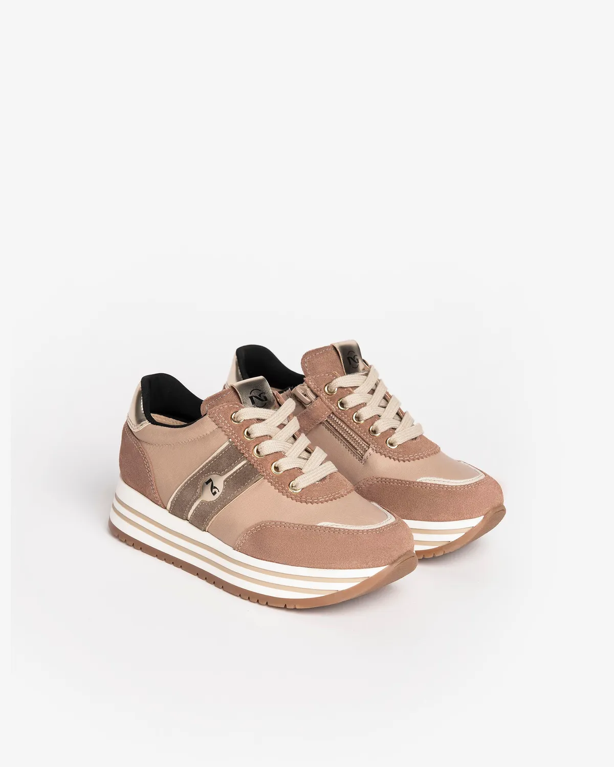 NeroGiardini Teens sneakers piele fete piele întoarsă