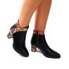 Catinca Shoes GX44 ghete damă piele negru 3D