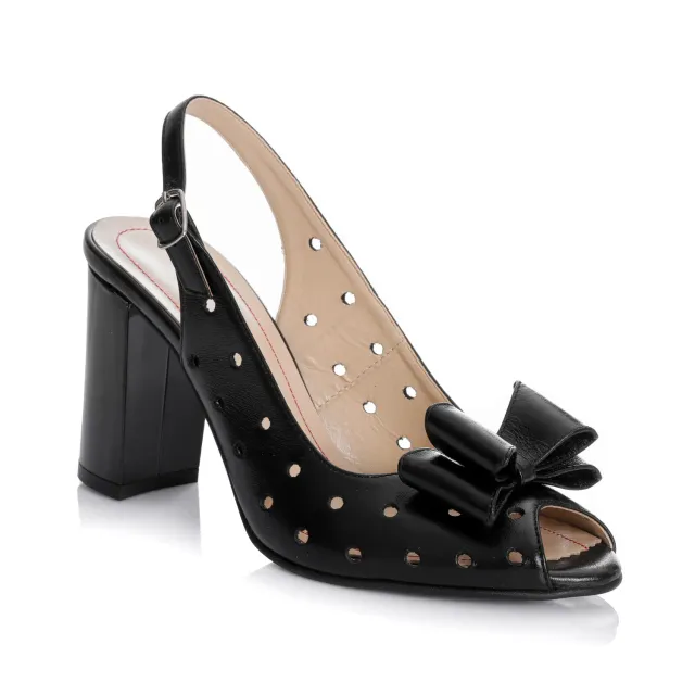 Catinca Shoes F24 NEB sandale dama piele negru box