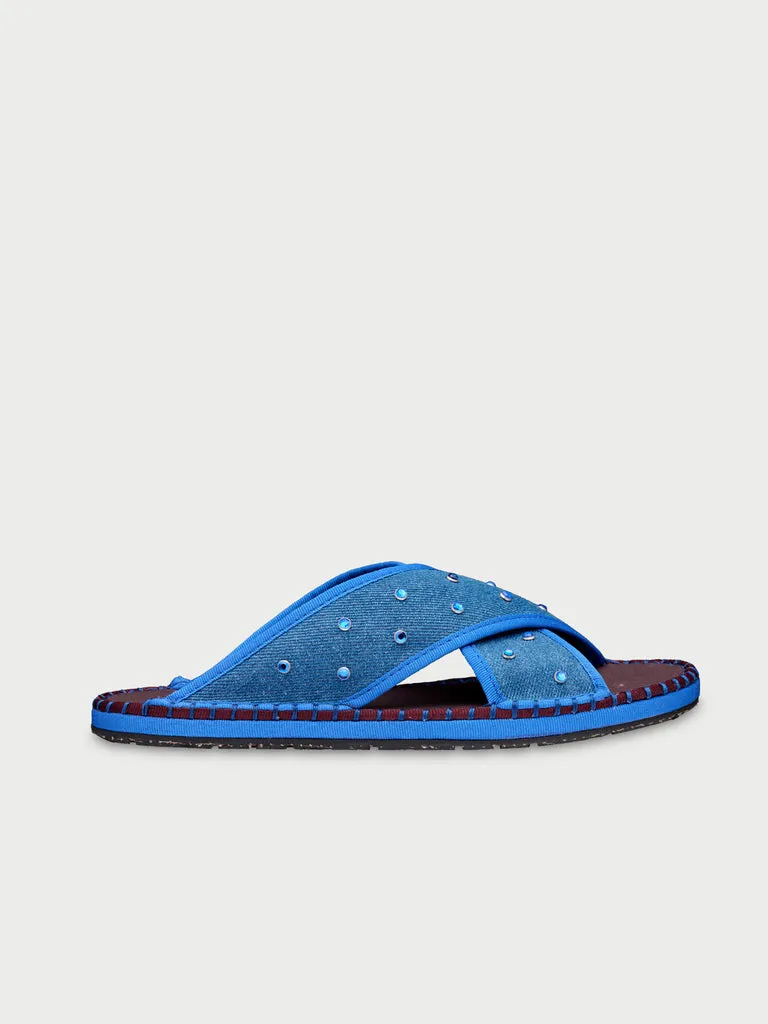 Flagelus Anne Denim sandale denim albastru