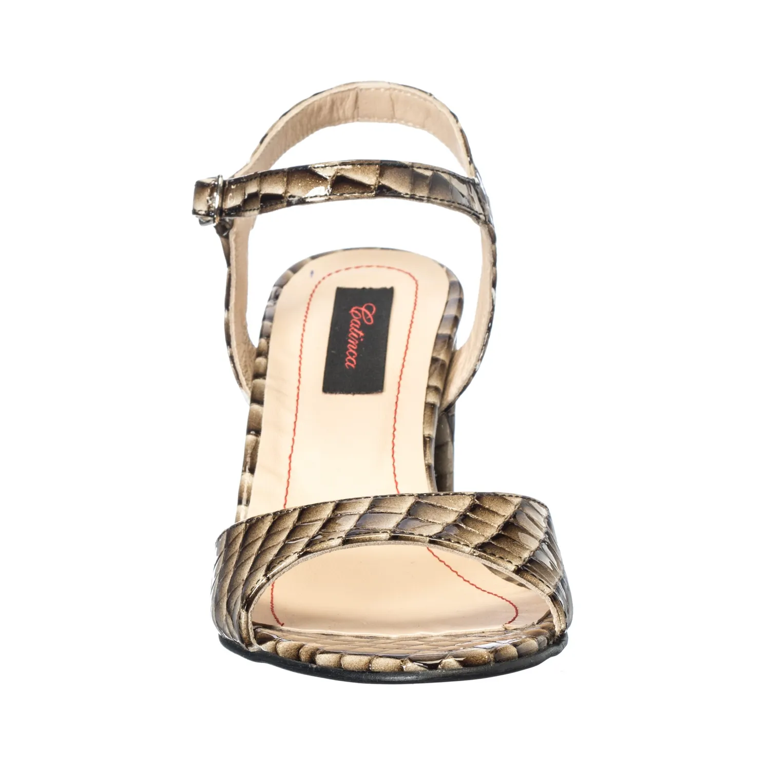 Catinca Shoes S15 sandale dama piele naturala kaki croco