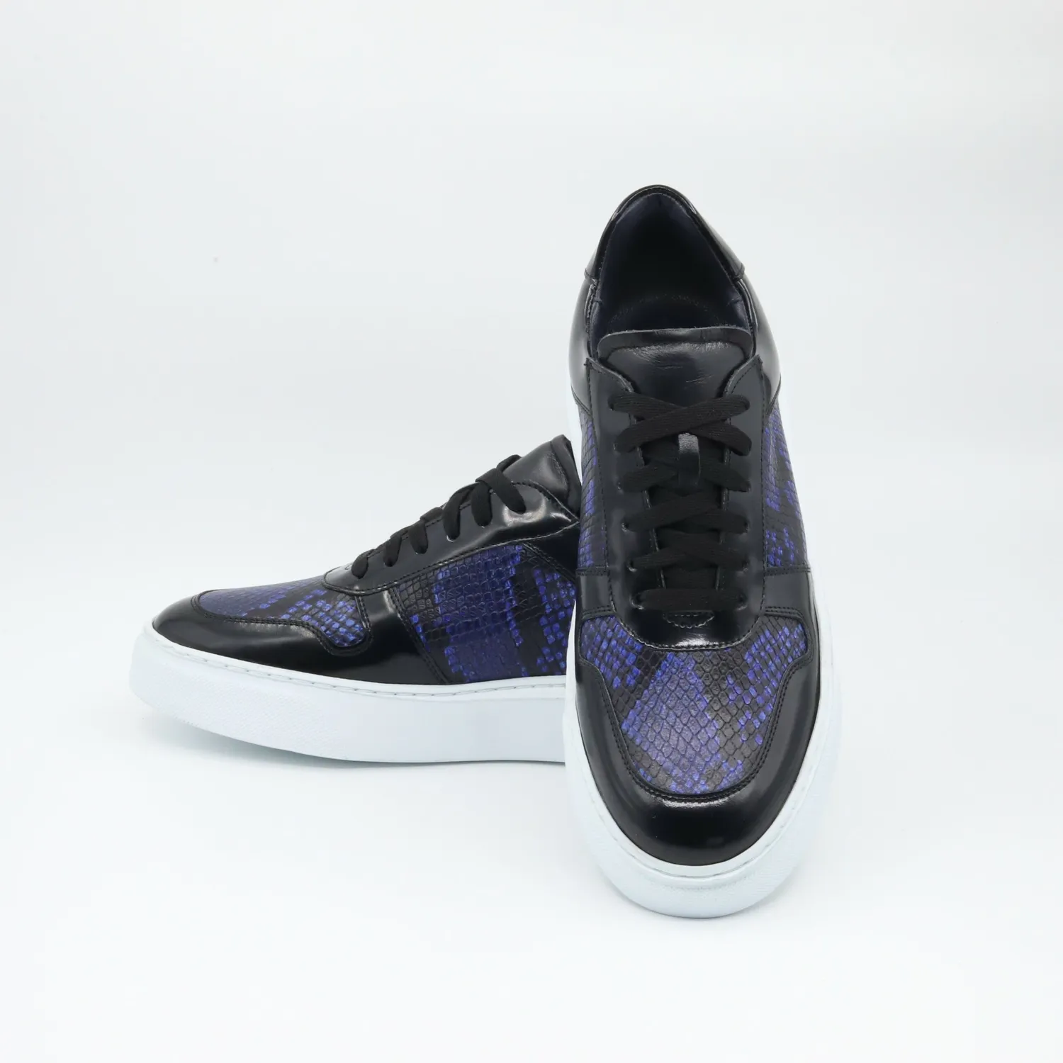 Sneakers Lucas Shoes 001 Blue Snake piele