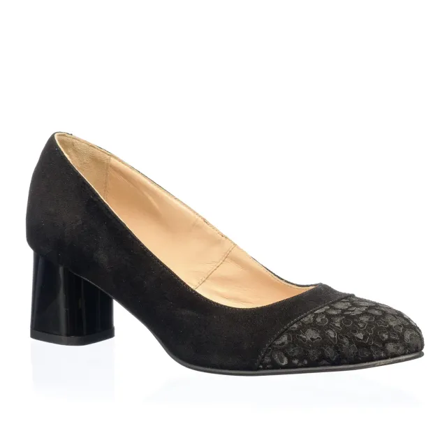 Catinca Shoes A3 NAVP pantofi dama negri piele