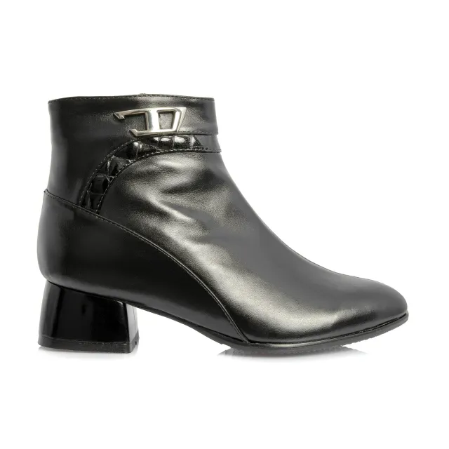 Catinca Shoes GX55A NBC ghete dama piele negru croco