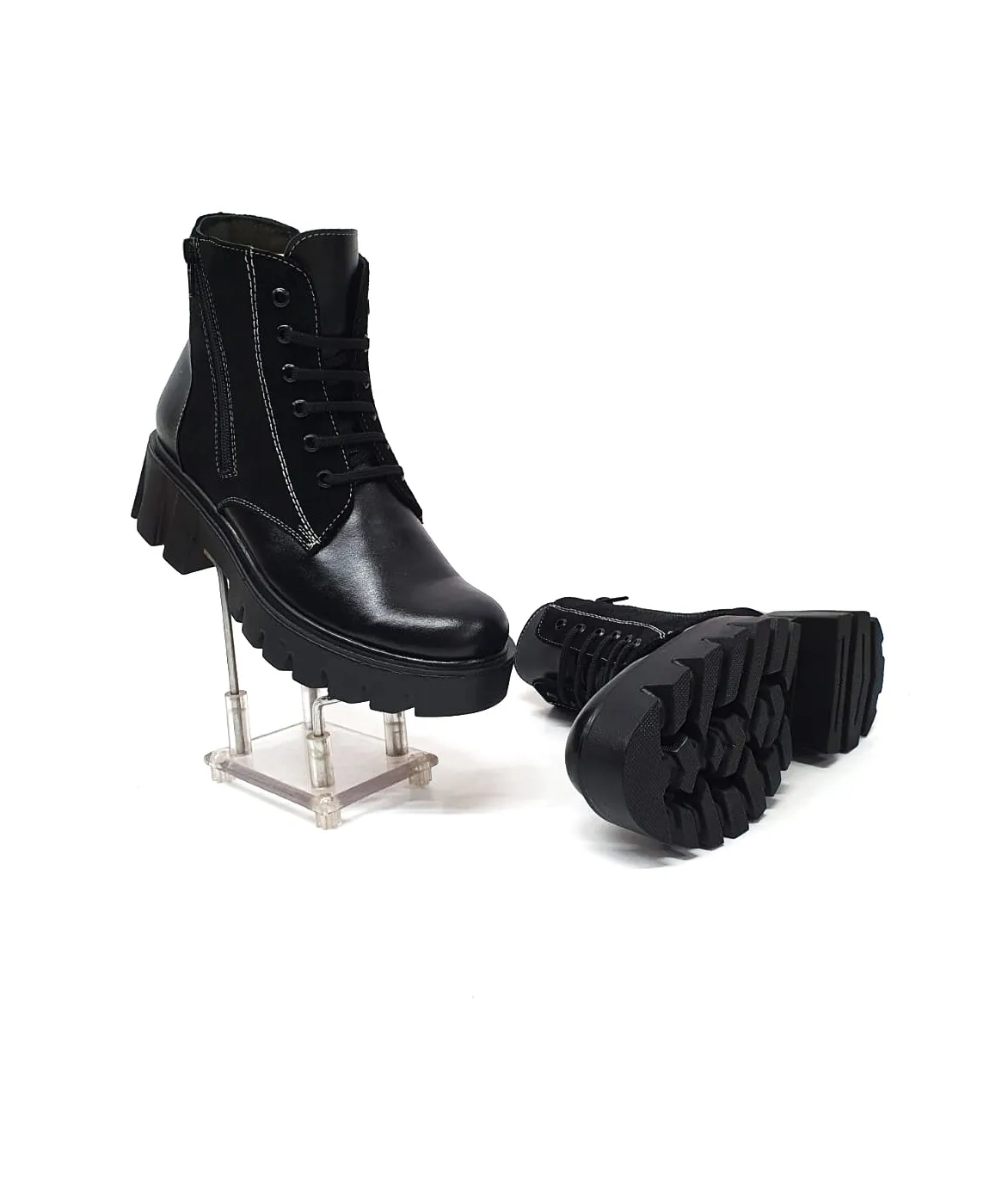 Catinca Shoes BC35 NBA bocanci dama piele negru box