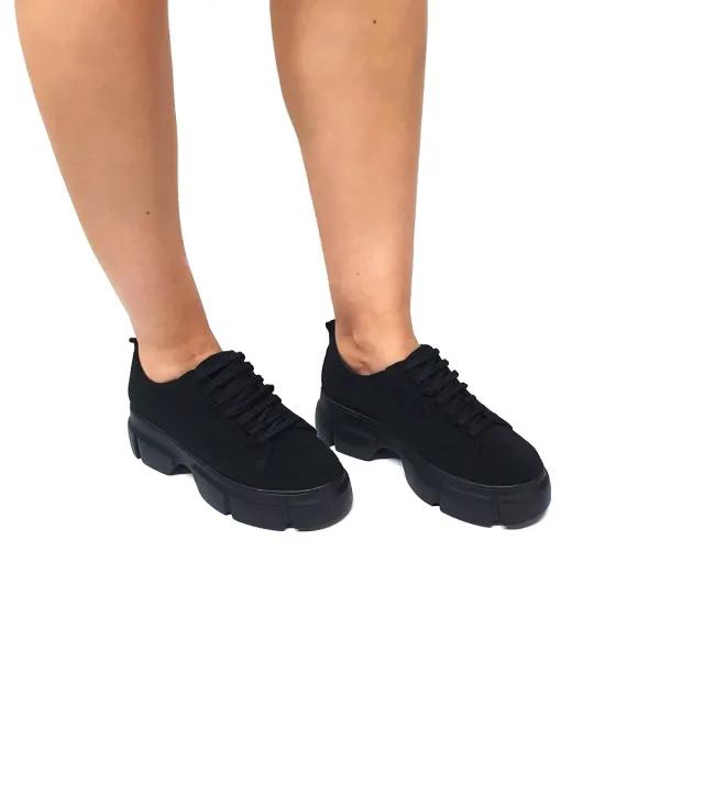 Catinca Shoes Negru Antilopa X3 NA pantofi dama piele