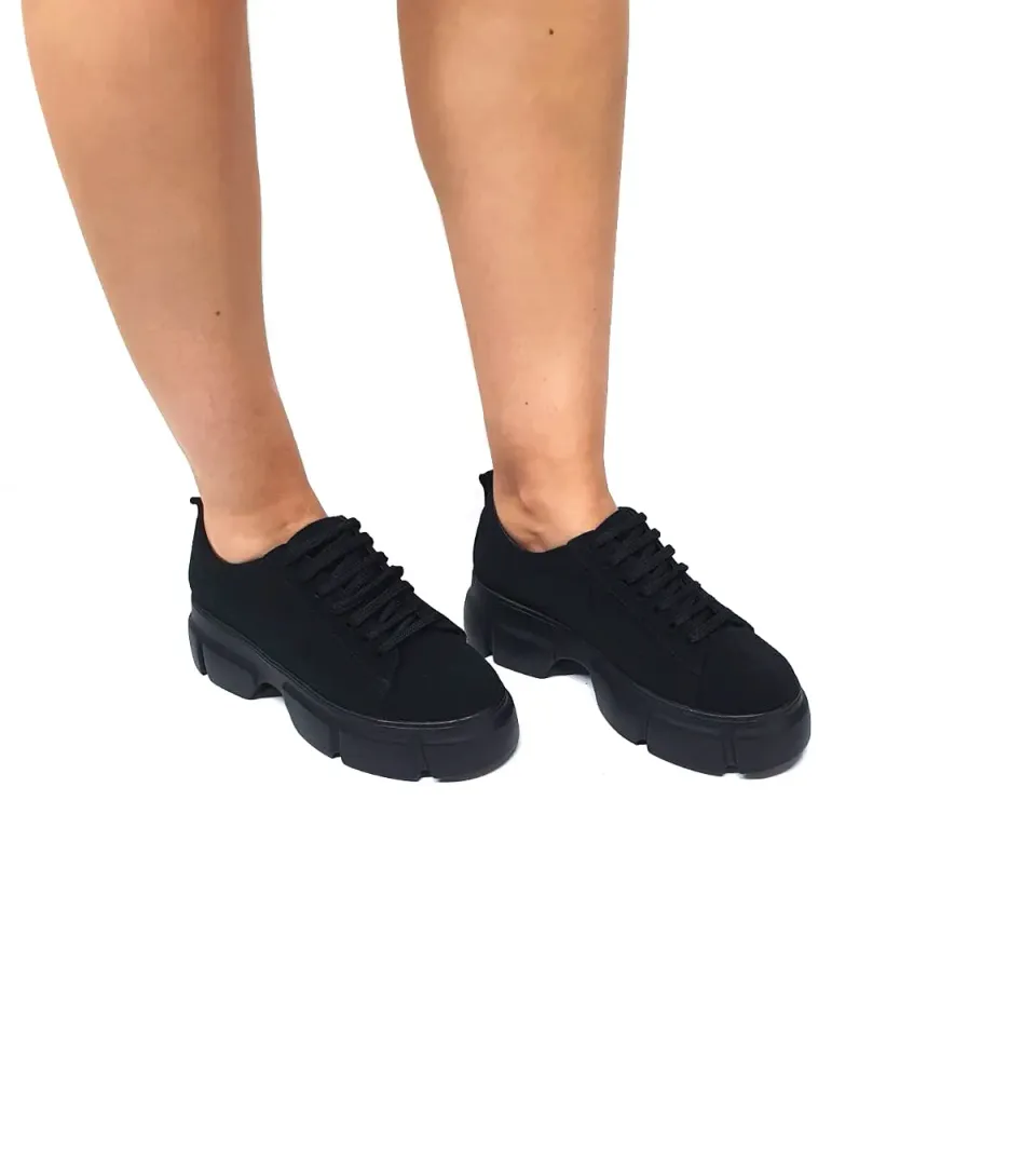 Catinca Shoes Negru Antilopa X3 NA pantofi dama piele
