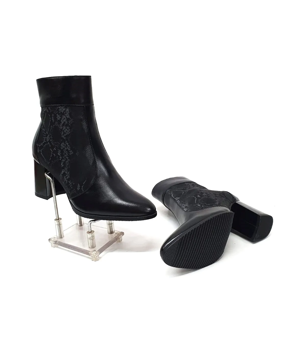 Catinca Shoes GX32 NBCN ghete piele negru croco