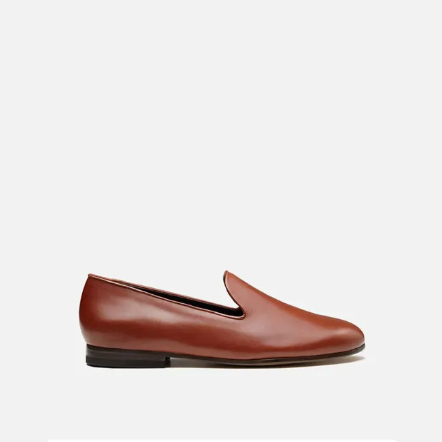 Cecilia Bringheli Positano mocasini piele tobacco
