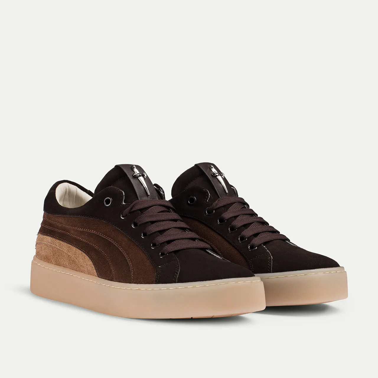 Cesare Paciotti Linea Derby sneakers maro piele