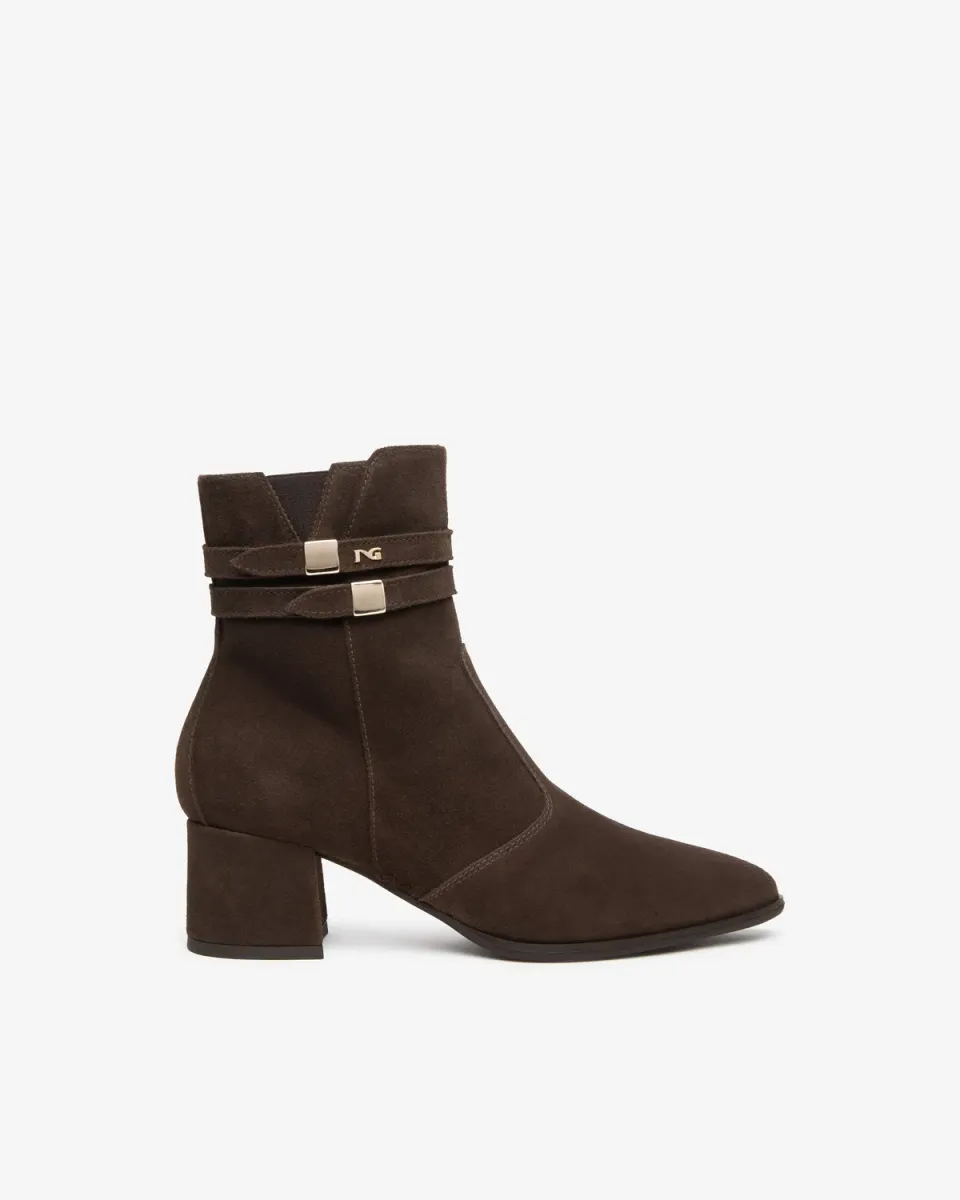 NeroGiardini botine piele intoarsa dama toc 60
