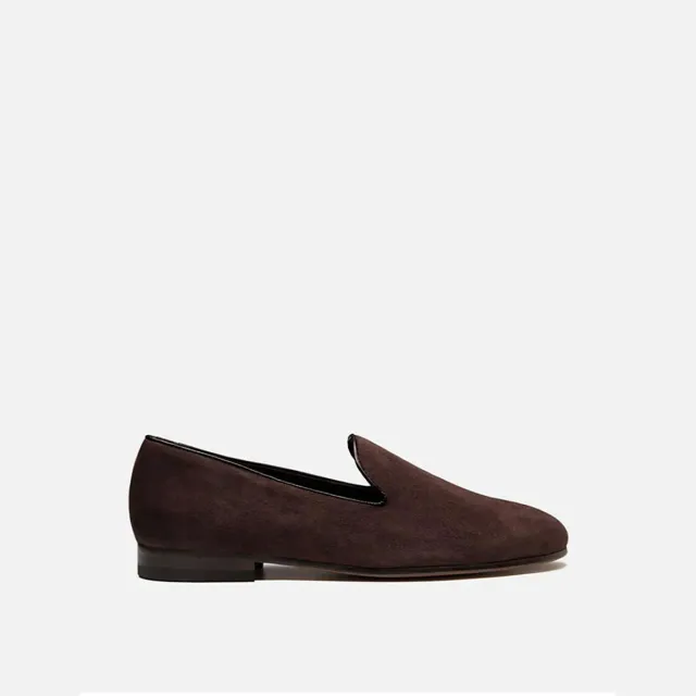Cecilia Bringheli Positano pantofi slip-on maro închis