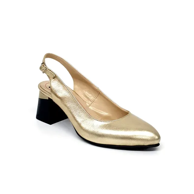 Catinca Shoes D20 AU sandale dama auriu piele naturala
