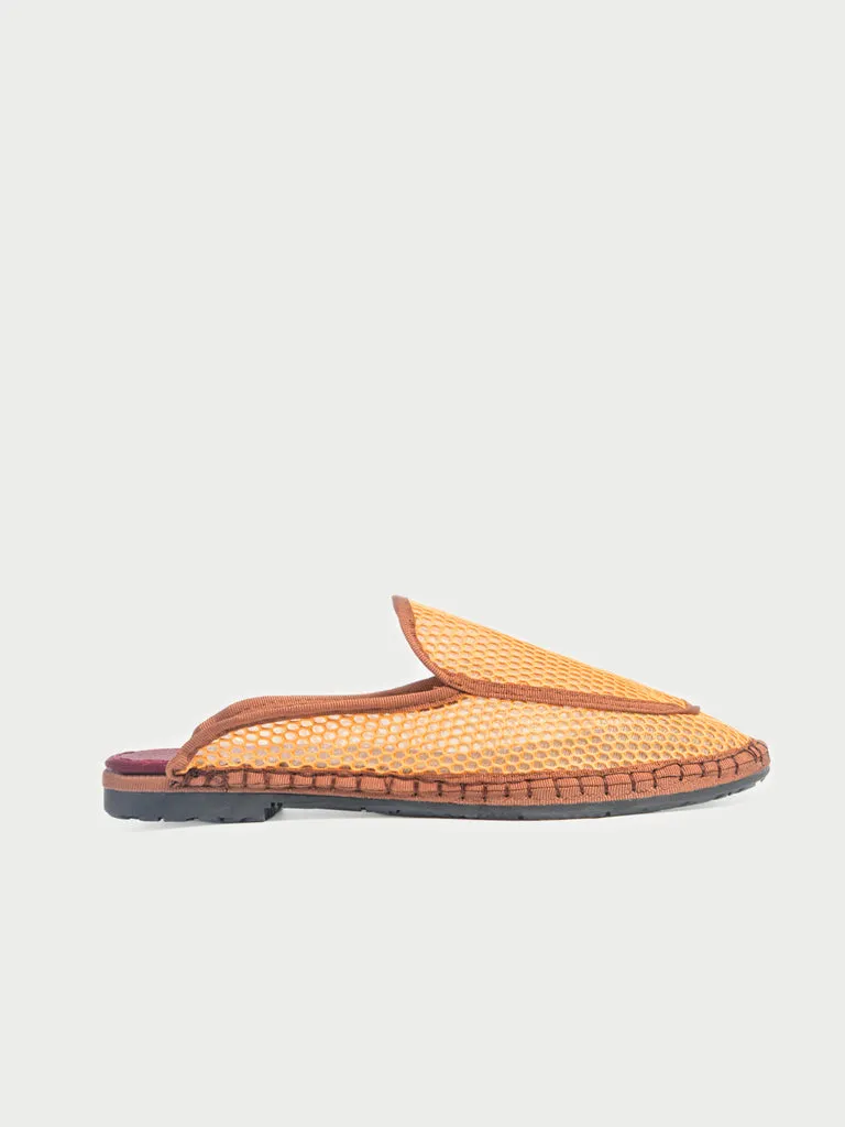 Flagelus Bruna Mesh Brown mocasini maro plasa
