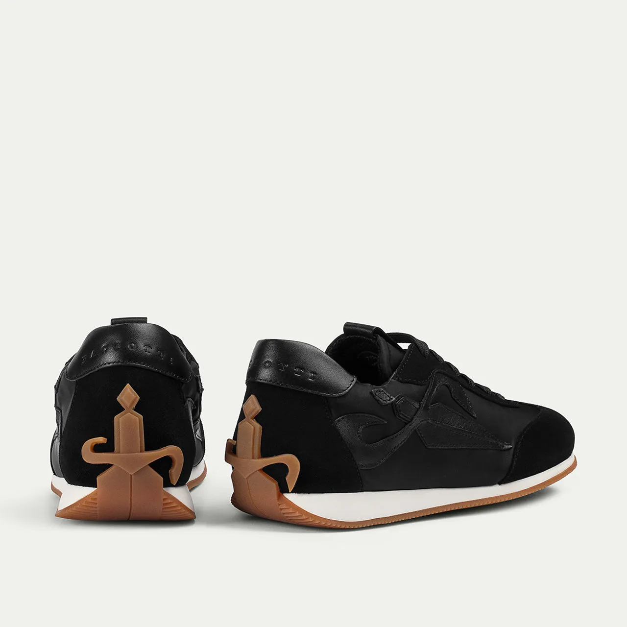 Cesare Paciotti Myron sneakers negri piele cu pânză