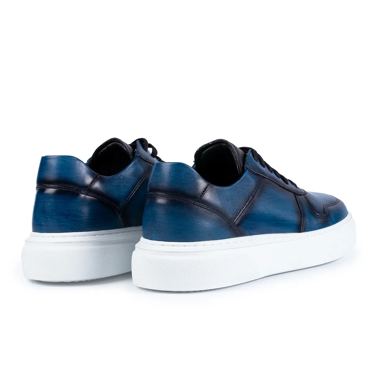 Lucas Shoes 515 sneakeri barbati albastri piele