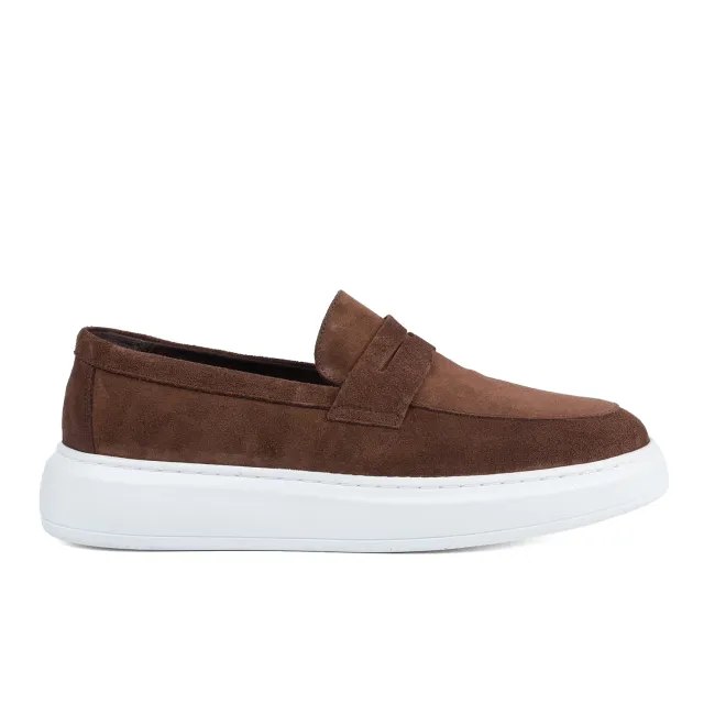 Lucas Shoes Ezra Maro Bruno mocasini maro piele