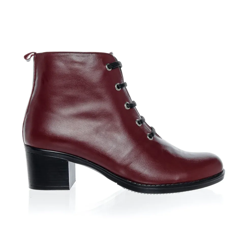 Catinca Shoes GX56 BC ghete damă piele naturală bordo box