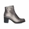 Catinca Shoes 80 GA ghete piele naturala gri argintiu