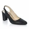 Catinca Shoes V7 NP sandale piele naturala negru picatele