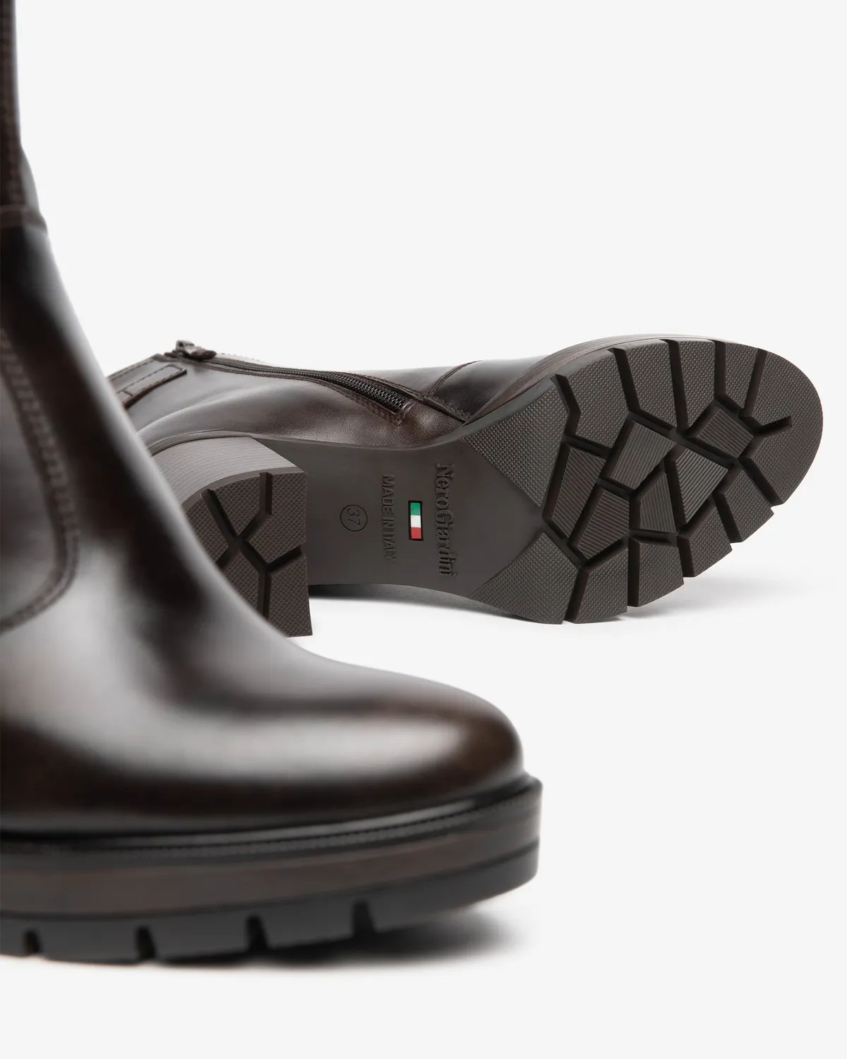 NeroGiardini Botine Dama Piele Platforma Toc 80mm