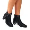 Catinca Shoes GX44 NBL ghete dama piele naturala negru
