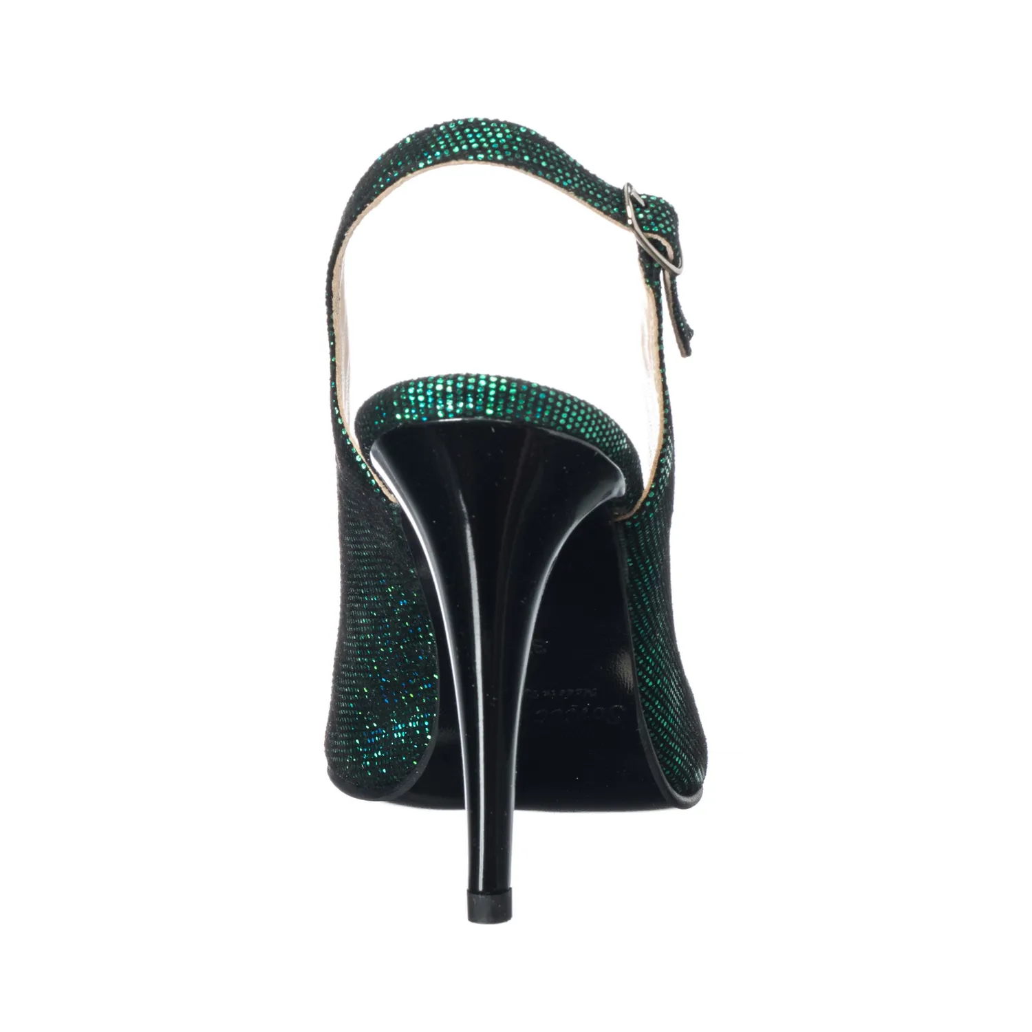 Catinca Shoes 269 VSC sandale piele naturala verde sclipici