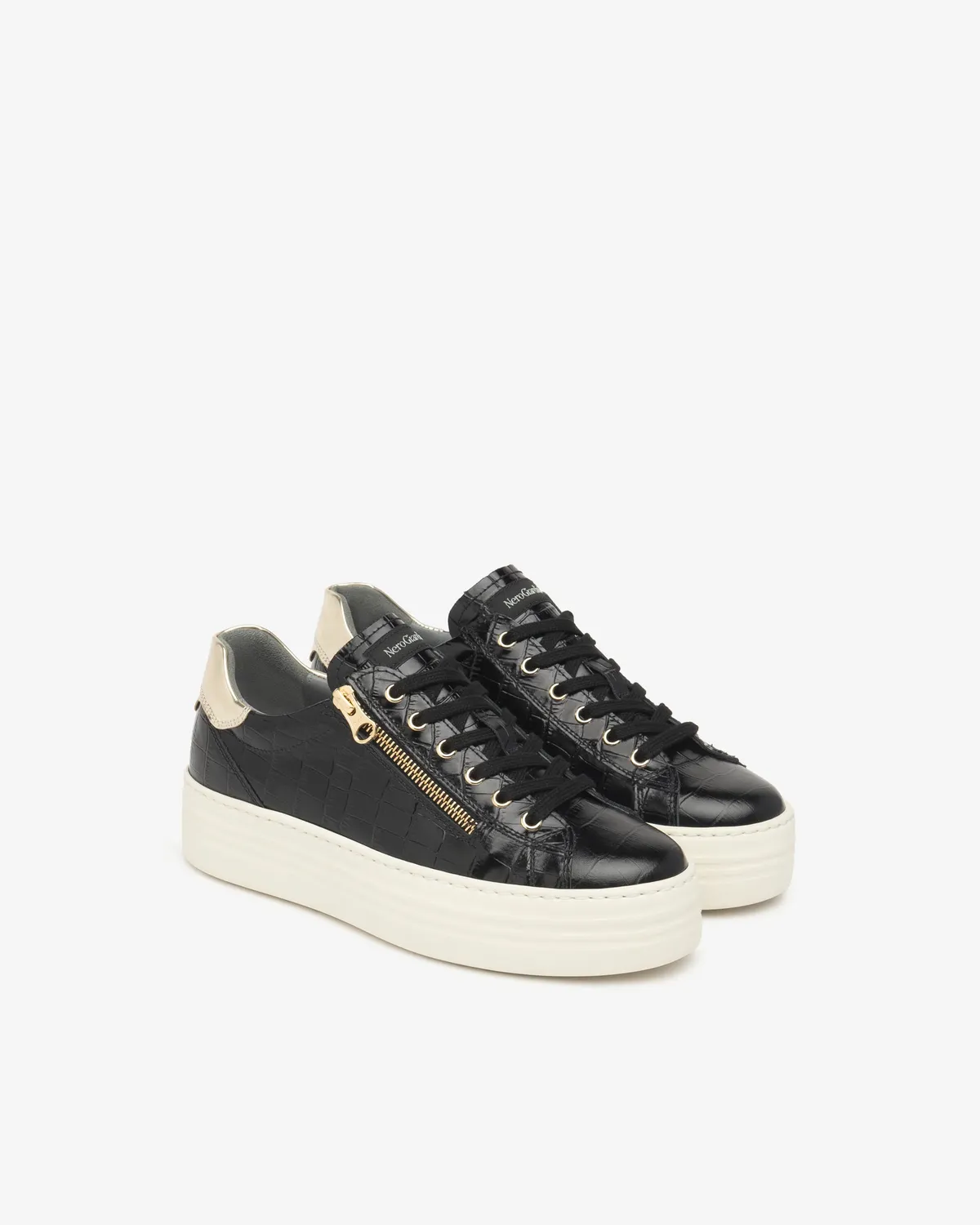 NeroGiardini sneakers piele dama cu branț memory