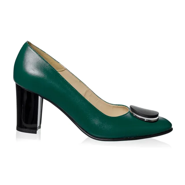 Catinca Shoes A30 VB pantofi piele naturala verde box