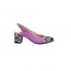 Catinca Shoes A55 LT sandale damă piele lila triunghiuri