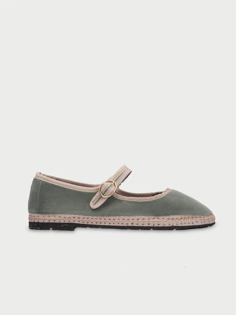Flagelus Uta pantofi Mary Jane verde deschis