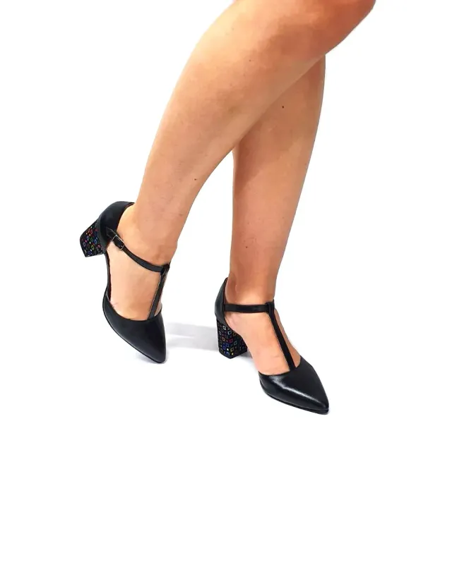 Catinca Shoes D13 NBPC sandale dama negre piele naturala