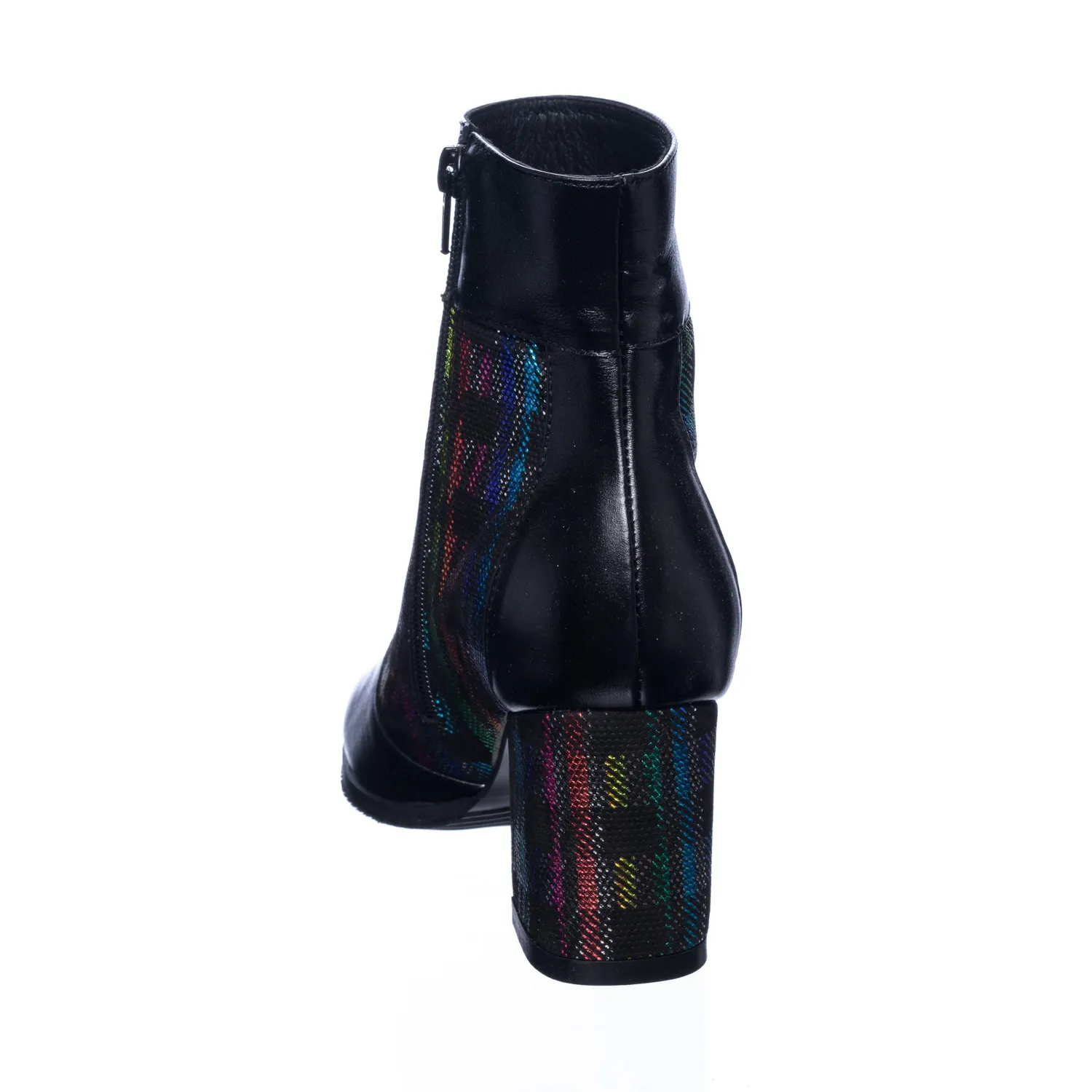 Catinca Shoes GX32 NBT ghete dama piele negru tesatura
