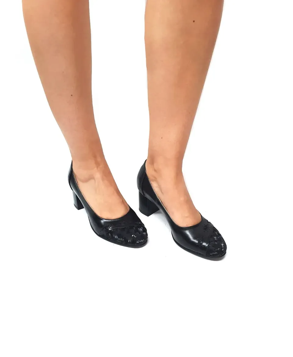 Catinca Shoes 03 NBN3D pantofi damă piele negru 3D