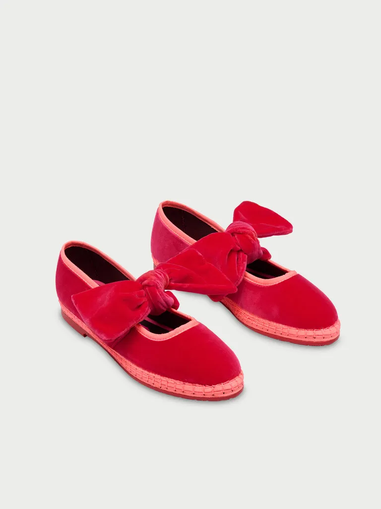 Flagelus Lady Lyra Pink slipper catifea fuchsia