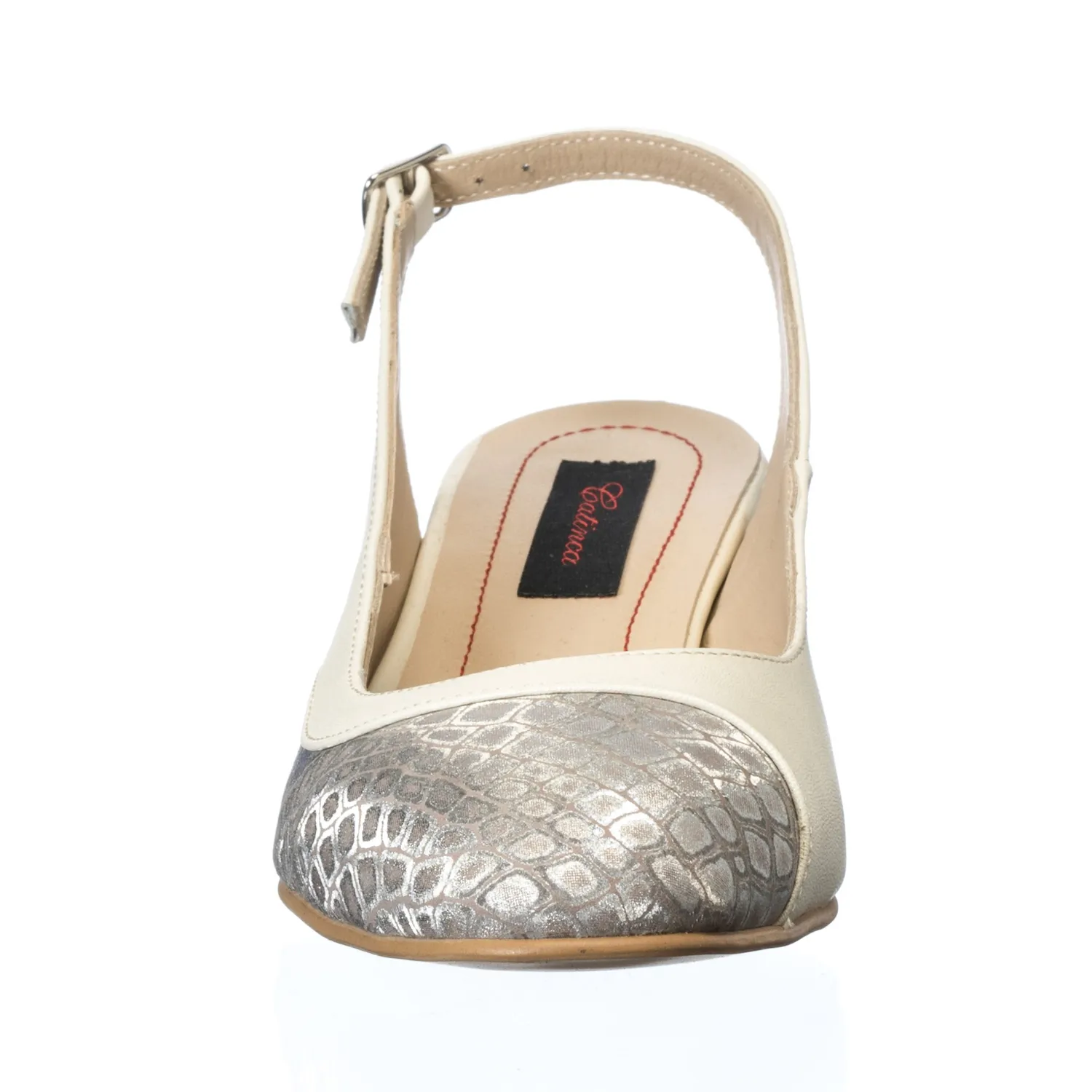 Catinca Shoes A88 BP sandale dama piele bej pietre