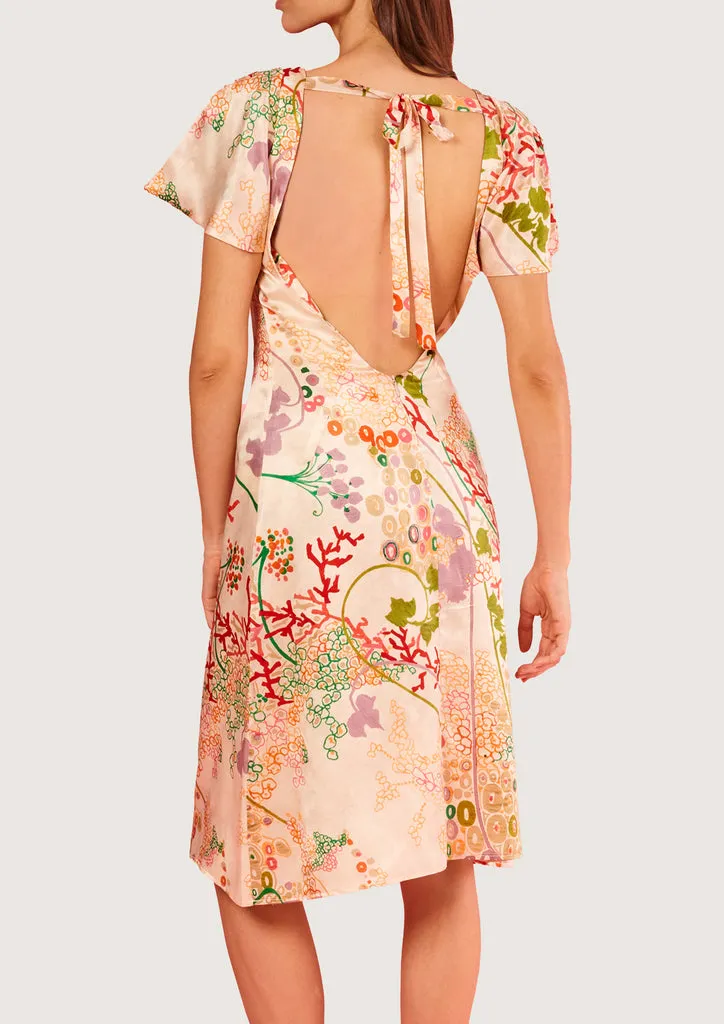 Flagelus Jeanne Swim rochie midi din matase
