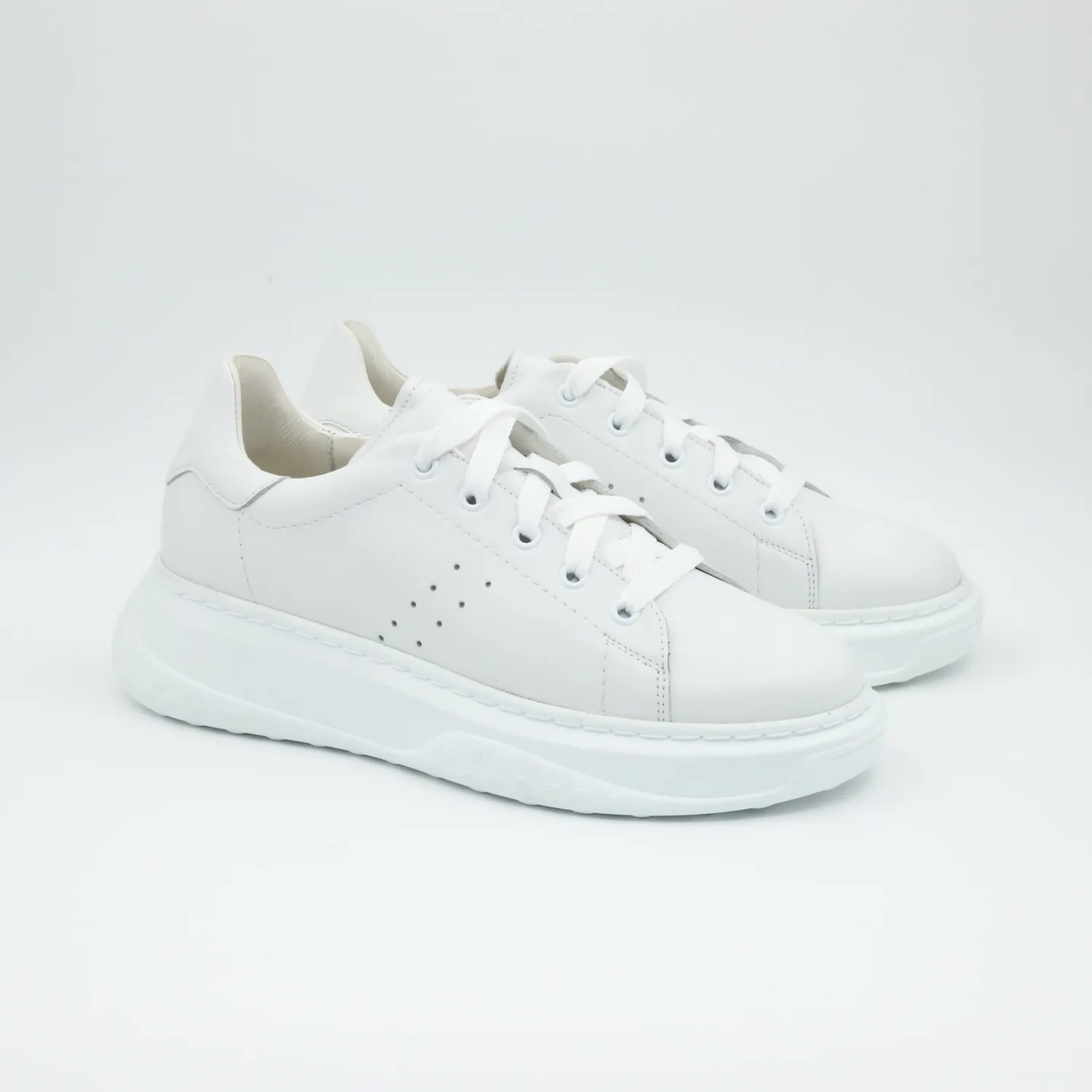 Lucas Shoes Sneaker 5101 RV Full White pantofi sport