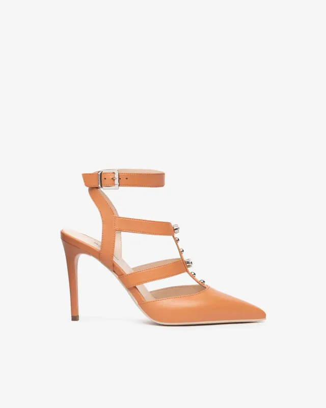 NeroGiardini pantofi dama piele toc 9,5 cm