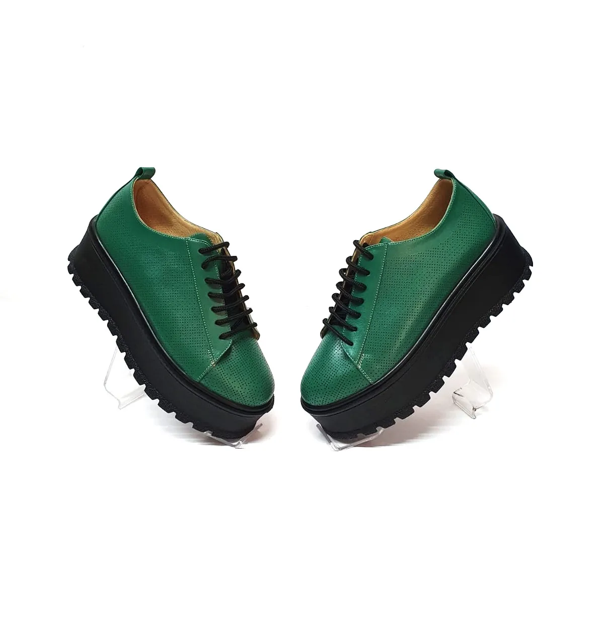 Catinca Shoes X3 VB pantofi piele naturala verde box