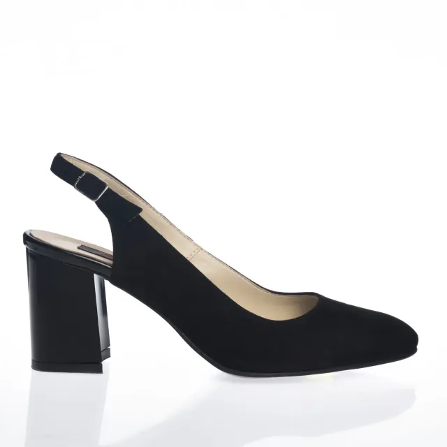 Catinca Shoes V7 NA sandale damă antilopă neagră