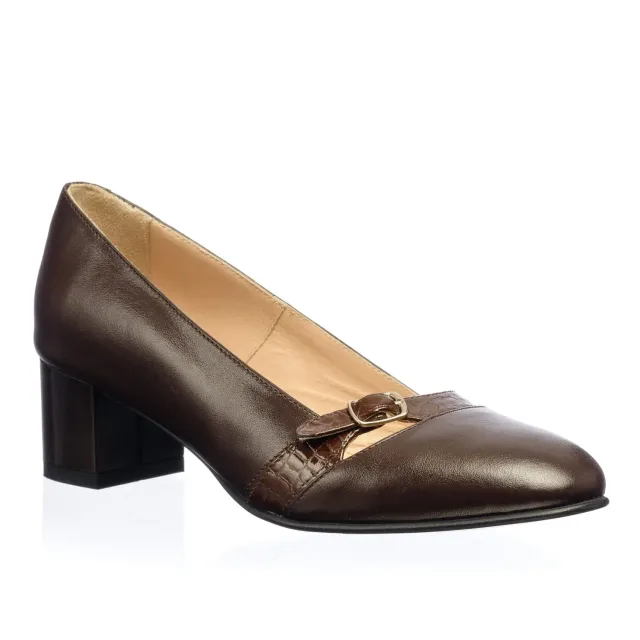 Catinca Shoes 016 MCM pantofi damă piele maro croco