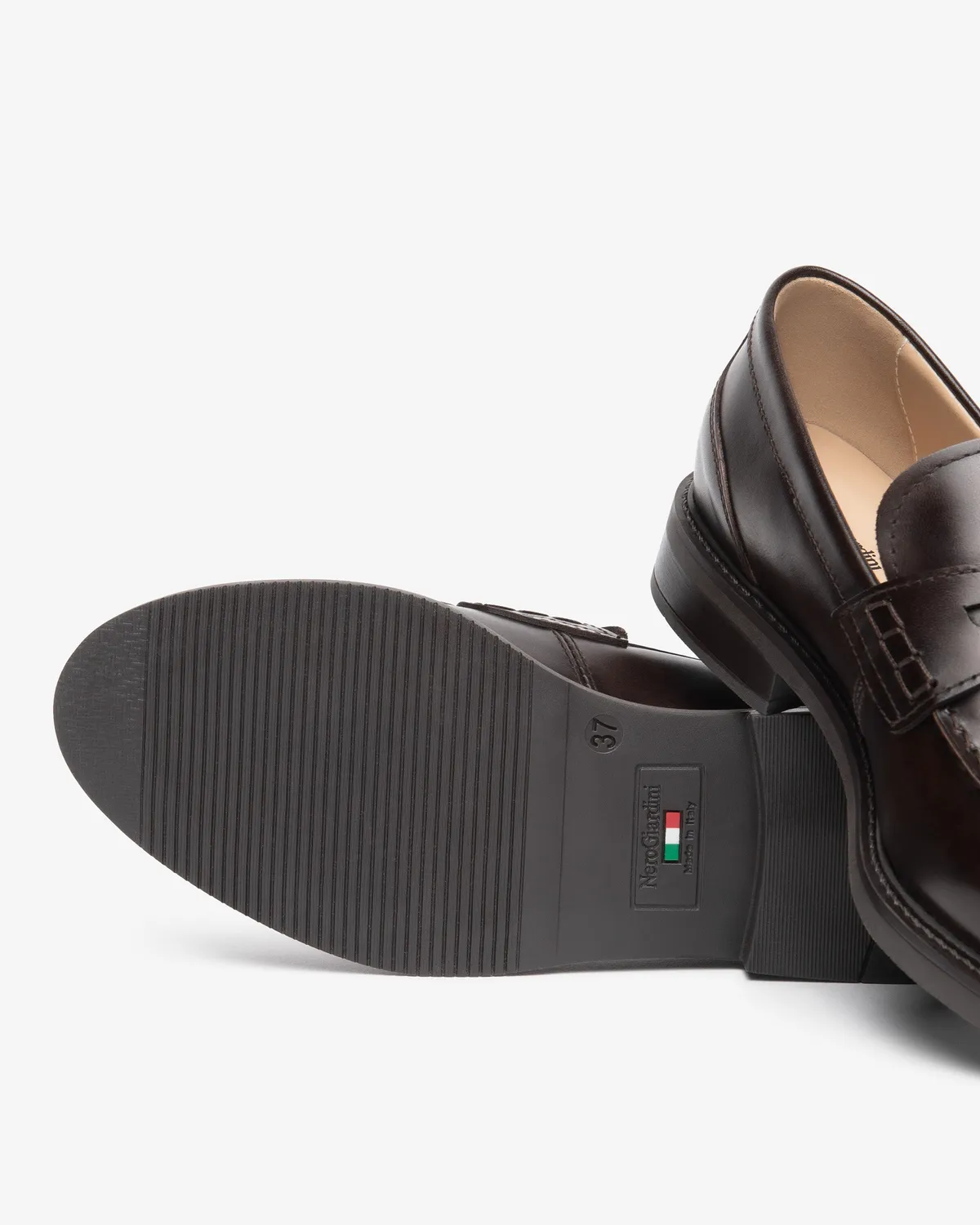 NeroGiardini mocasini dama piele talpa cauciuc