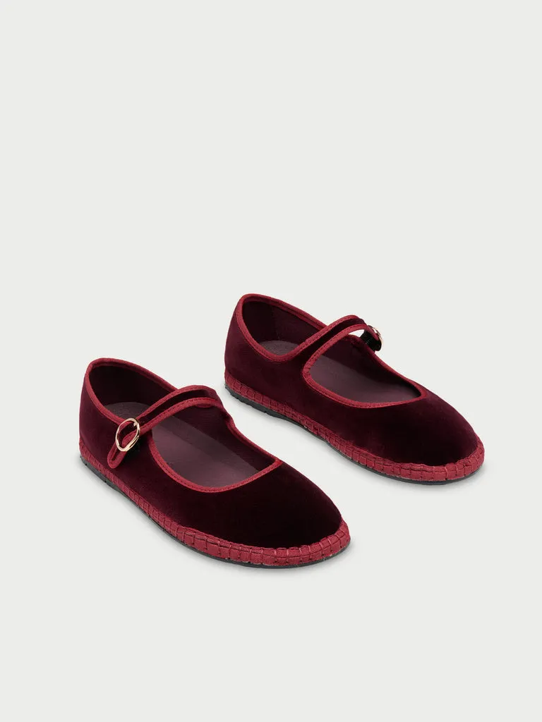 Flagelus Cinderella Boris pantofi Mary Jane vișinii