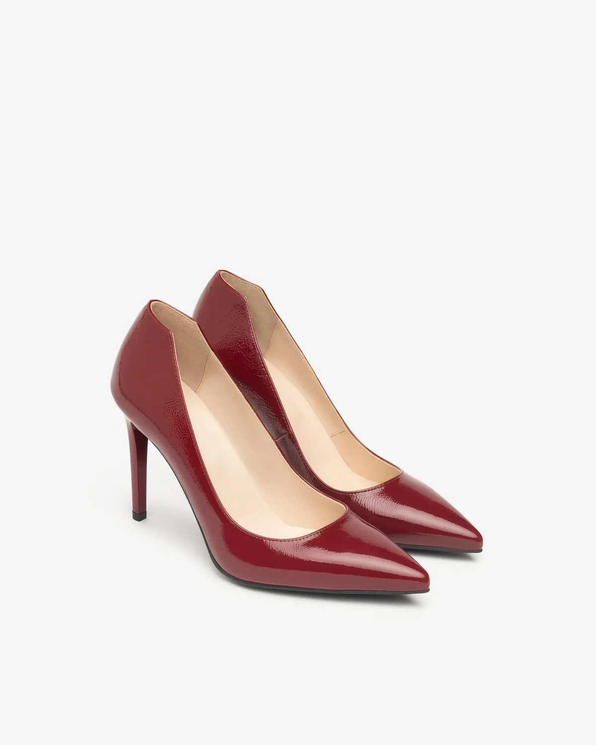 Pantofi dama lac NeroGiardini Premium decupat