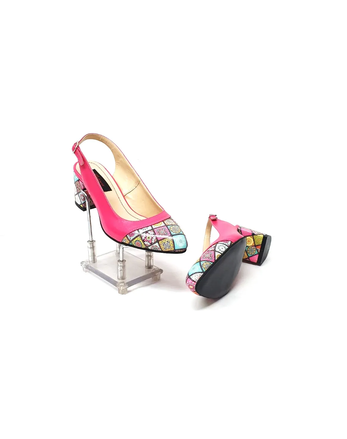 Catinca Shoes A55 RP3D sandale piele roz 3D