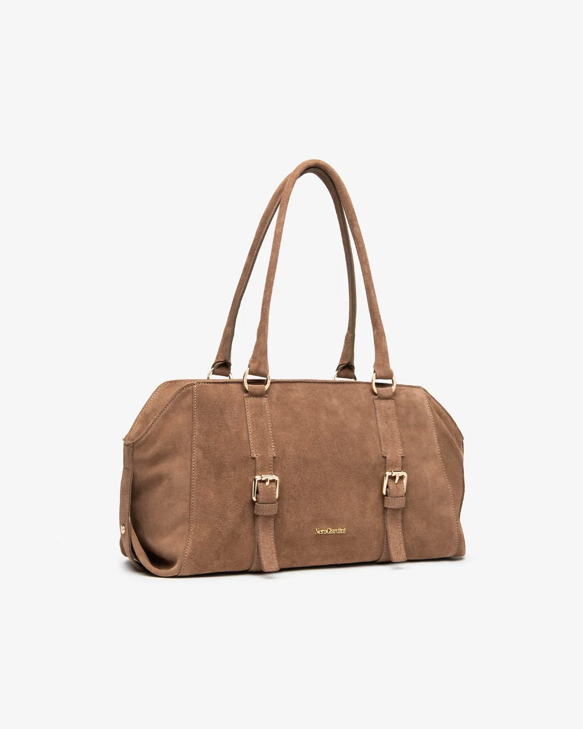 NeroGiardini geanta dama bowler piele intoarsa