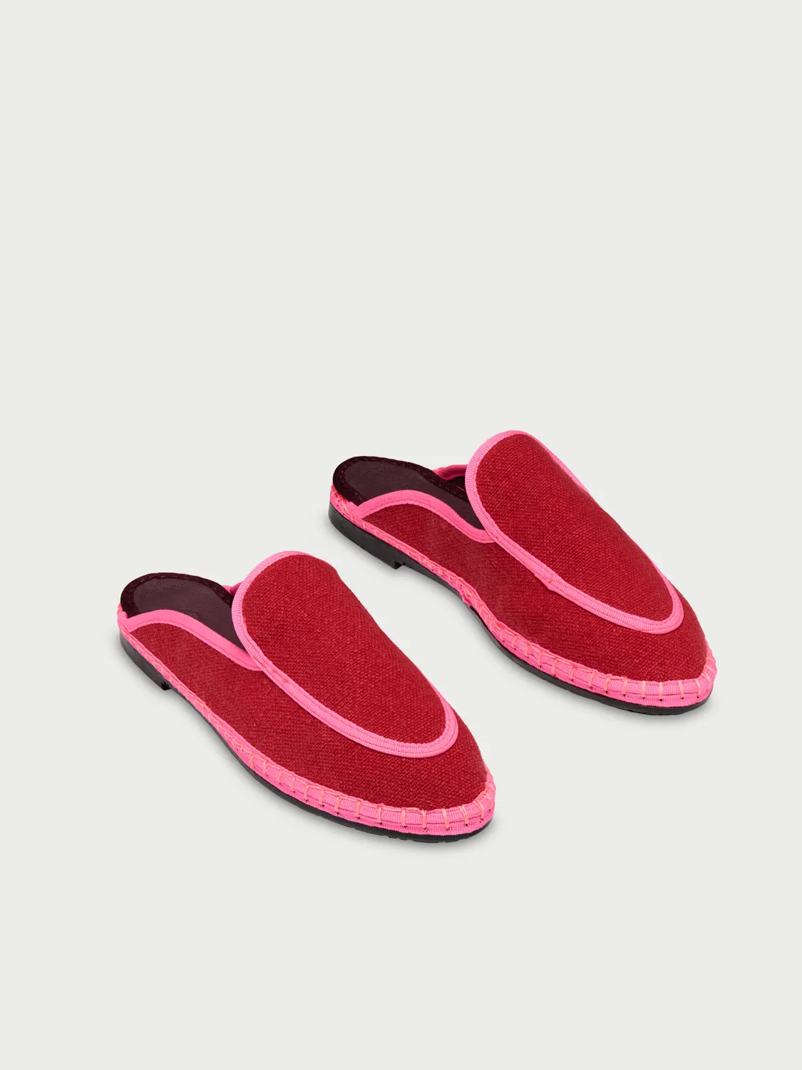 Flagelus Bruna Deep Red pantofi catifea rosie