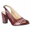 Catinca Shoes R9 BOC sandale dama piele bordo croco